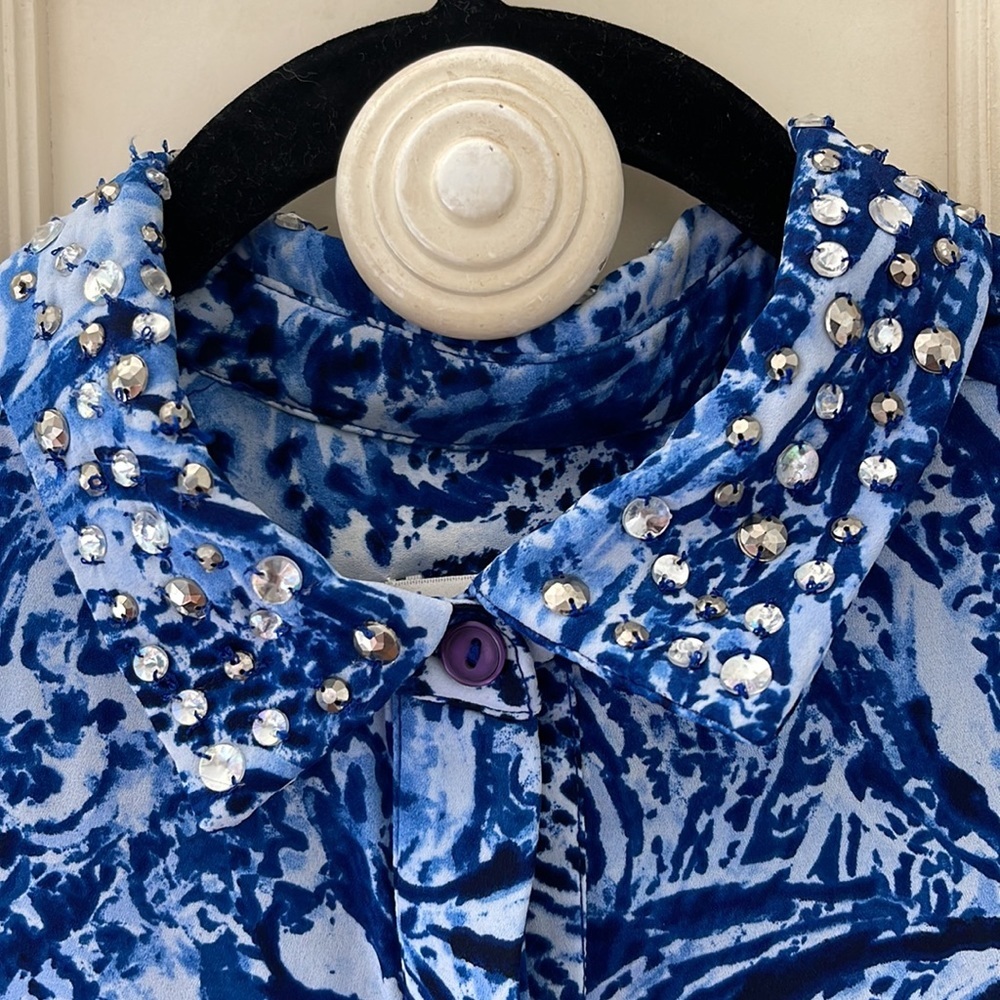 Euc Chico’s Dynamic Mix Misti Button Down Top. - Picture 4 of 8